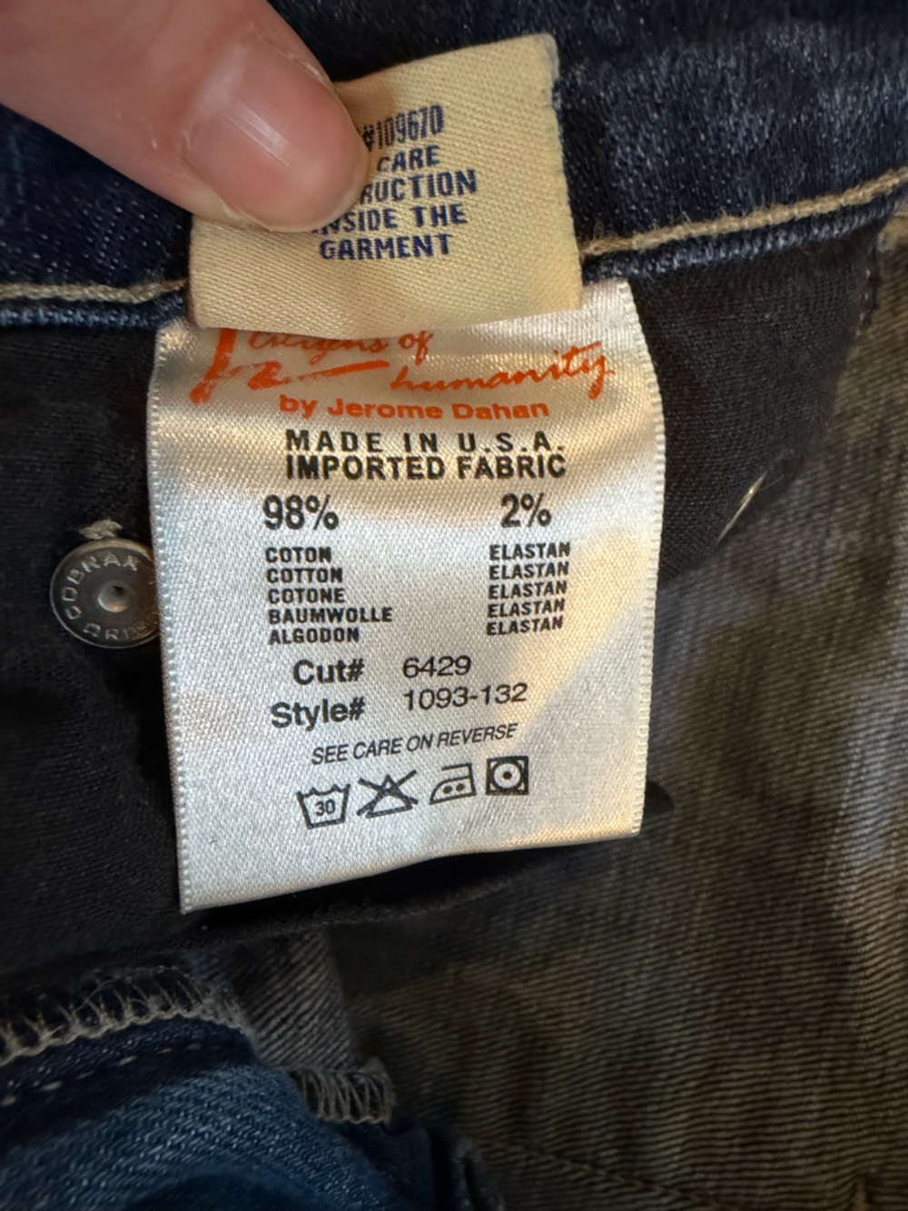 Y2K low rise citizens of humanity size 30 jeans - Picture 8 of 9